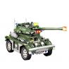 Kazi KY84003 84003 non  XE BỌC THÉP CỦA SÉC bộ đồ chơi xếp lắp ráp ghép mô hình Field Army FIELD ARMY CZECH ARMORED Chiến Trường 351 khối