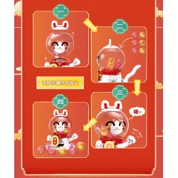 Pleyerid M38-P8073 Xếp hình lắp ráp ghép mô hình Máy Gacha mèo may mắn