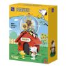 Pantasy 86918 Peanuts Snoopy Xếp hình lắp ráp ghép mô hình ngôi nhà màu đỏ snoopy