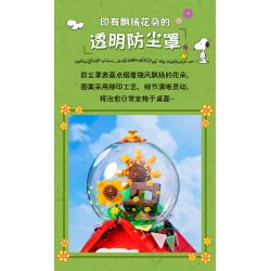 Pantasy 86918 Peanuts Snoopy Xếp hình lắp ráp ghép mô hình ngôi nhà màu đỏ snoopy