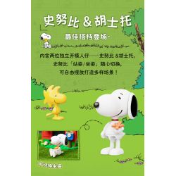 Pantasy 86918 Peanuts Snoopy Xếp hình lắp ráp ghép mô hình ngôi nhà màu đỏ snoopy