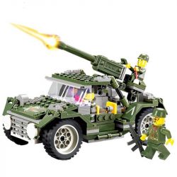 Kazi KY84002 84002 non  LỰC LƯỢNG DÃ CHIẾN XE NGỰA SẮT bộ đồ chơi xếp lắp ráp ghép mô hình Field Army FIELD ARMY IRONHORSE JEEP Chiến Trường 241 khối