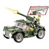 Kazi KY84002 84002 non  LỰC LƯỢNG DÃ CHIẾN XE NGỰA SẮT bộ đồ chơi xếp lắp ráp ghép mô hình Field Army FIELD ARMY IRONHORSE JEEP Chiến Trường 241 khối