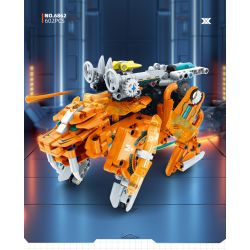 IM.Master QIHUI 6861 Xếp hình lắp ráp ghép mô hình Bậc thầy về máy móc: Máy chiến đấu thủy lực Blue Bullmon