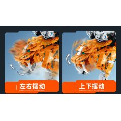 IM.Master QIHUI 6862 Xếp hình lắp ráp ghép mô hình Bậc thầy về máy móc: Máy chiến đấu thủy lực Sabretooth Tiger