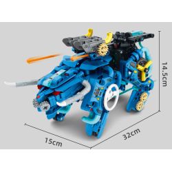 IM.Master QIHUI 6862 Xếp hình lắp ráp ghép mô hình Bậc thầy về máy móc: Máy chiến đấu thủy lực Sabretooth Tiger