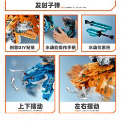 IM.Master QIHUI 6862 Xếp hình lắp ráp ghép mô hình Bậc thầy về máy móc: Máy chiến đấu thủy lực Sabretooth Tiger