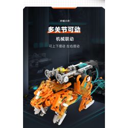 IM.Master QIHUI 6862 Xếp hình lắp ráp ghép mô hình Bậc thầy về máy móc: Máy chiến đấu thủy lực Sabretooth Tiger