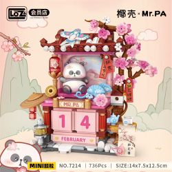 coconut shell 7214 Xếp hình lắp ráp ghép mô hình Ông PA, cái cào nhỏ thật may mắn