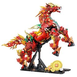 Souzosha D2204 Xếp hình lắp ráp ghép mô hình Ngựa bước trên mây cát tường khiến vũ trụ ngập tràn hạnh phúc