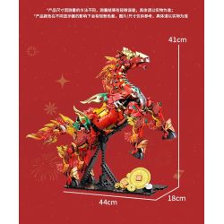 Souzosha D2204 Xếp hình lắp ráp ghép mô hình Ngựa bước trên mây cát tường khiến vũ trụ ngập tràn hạnh phúc