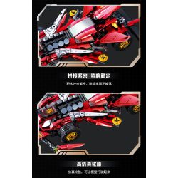 Souzosha F3614 Xếp hình lắp ráp ghép mô hình Tốc độ​​: Ngọn lửa đỏ rực bầu trời 4x4