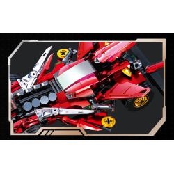 Souzosha F3614 Xếp hình lắp ráp ghép mô hình Tốc độ​​: Ngọn lửa đỏ rực bầu trời 4x4