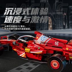 Souzosha F3607 Xếp hình lắp ráp ghép mô hình Xe đua công thức 1 màu đỏ