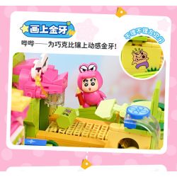 Keeppley K20642 Xếp hình lắp ráp ghép mô hình Crayon Shin-chan: Nhà máy bánh quy núi cá sấu