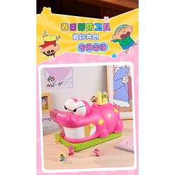 Keeppley K20642 Xếp hình lắp ráp ghép mô hình Crayon Shin-chan: Nhà máy bánh quy núi cá sấu