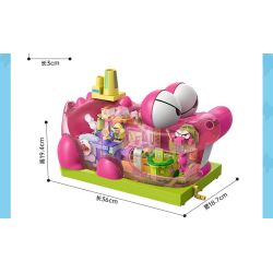 Keeppley K20642 Xếp hình lắp ráp ghép mô hình Crayon Shin-chan: Nhà máy bánh quy núi cá sấu