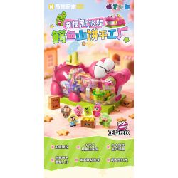 Keeppley K20642 Xếp hình lắp ráp ghép mô hình Crayon Shin-chan: Nhà máy bánh quy núi cá sấu