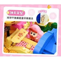 Keeppley K20642 Xếp hình lắp ráp ghép mô hình Crayon Shin-chan: Nhà máy bánh quy núi cá sấu