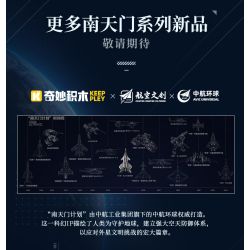 Keeppley 23045 Xếp hình lắp ráp ghép mô hình Dự án Nantianmen: Máy bay chiến đấu không gian và không gian Baidi 1:53