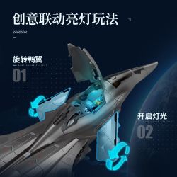 Keeppley 23045 Xếp hình lắp ráp ghép mô hình Dự án Nantianmen: Máy bay chiến đấu không gian và không gian Baidi 1:53