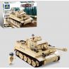 Kazi KY82011 82011 non  XE TĂNG ĐỨC CON HỔ bộ đồ chơi xếp lắp ráp ghép mô hình Century Military CENTURY MILITARY TIGER Quân Đội Thế Kỷ 995 khối