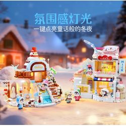 Keeppley K21409 Xếp hình lắp ráp ghép mô hình Hành trình tuyệt vời của Halolo: Khu nghỉ dưỡng trượt tuyết Ihao