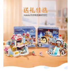 Keeppley K21409 Xếp hình lắp ráp ghép mô hình Hành trình tuyệt vời của Halolo: Khu nghỉ dưỡng trượt tuyết Ihao