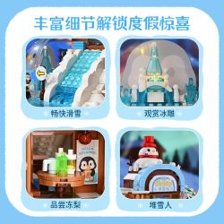 Keeppley K21409 Xếp hình lắp ráp ghép mô hình Hành trình tuyệt vời của Halolo: Khu nghỉ dưỡng trượt tuyết Ihao