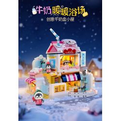 Keeppley K21410 Xếp hình lắp ráp ghép mô hình Hành trình kỳ diệu của Halolo: Tắm sữa ấm