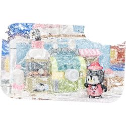 Keeppley K21410 Xếp hình lắp ráp ghép mô hình Hành trình kỳ diệu của Halolo: Tắm sữa ấm