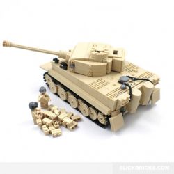 Kazi KY82011 82011 non  XE TĂNG ĐỨC CON HỔ bộ đồ chơi xếp lắp ráp ghép mô hình Century Military CENTURY MILITARY TIGER Quân Đội Thế Kỷ 995 khối