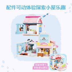 Keeppley K21410 Xếp hình lắp ráp ghép mô hình Hành trình kỳ diệu của Halolo: Tắm sữa ấm