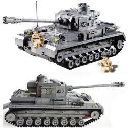 Kazi KY82010 82010 non  XE TĂNG ĐỨC CON BÁO 4 bộ đồ chơi xếp lắp ráp ghép mô hình Century Military CENTURY MILITARY PANZERKAMPFWAGEN IV Quân Đội Thế Kỷ 1193 khối