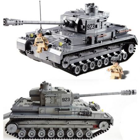 Kazi KY82010 82010 non  XE TĂNG ĐỨC CON BÁO 4 bộ đồ chơi xếp lắp ráp ghép mô hình Century Military CENTURY MILITARY PANZERKAMPFWAGEN IV Quân Đội Thế Kỷ 1193 khối