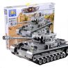 Kazi KY82010 82010 non  XE TĂNG ĐỨC CON BÁO 4 bộ đồ chơi xếp lắp ráp ghép mô hình Century Military CENTURY MILITARY PANZERKAMPFWAGEN IV Quân Đội Thế Kỷ 1193 khối