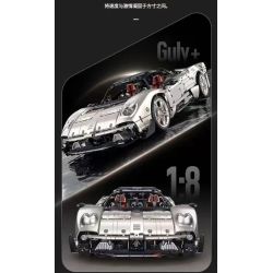 GULY 10657 Xếp hình lắp ráp ghép mô hình Xe thể thao Utopia Navigator 657 tỷ lệ 1:8