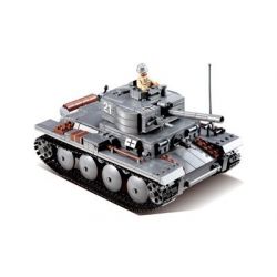 Kazi KY82009 82009 non  XE TĂNG ĐỨC CON BÁO 2 bộ đồ chơi xếp lắp ráp ghép mô hình Century Military CENTURY MILITARY PZKPFW-II Quân Đội Thế Kỷ 868 khối