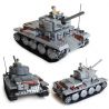 Kazi KY82009 82009 non  XE TĂNG ĐỨC CON BÁO 2 bộ đồ chơi xếp lắp ráp ghép mô hình Century Military CENTURY MILITARY PZKPFW-II Quân Đội Thế Kỷ 868 khối