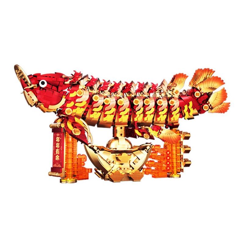 Souzosha 212242 Xếp hình lắp ráp ghép mô hình Cá vàng tặng quà tốt lành