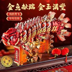 Souzosha 212242 Xếp hình lắp ráp ghép mô hình Cá vàng tặng quà tốt lành