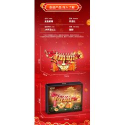 Souzosha 212242 Xếp hình lắp ráp ghép mô hình Cá vàng tặng quà tốt lành