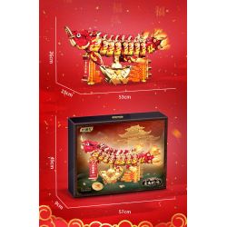 Souzosha 212242 Xếp hình lắp ráp ghép mô hình Cá vàng tặng quà tốt lành