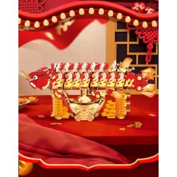 Souzosha 212242 Xếp hình lắp ráp ghép mô hình Cá vàng tặng quà tốt lành