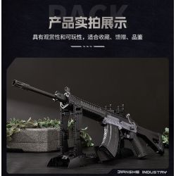 construction industry D191.01 Xếp hình lắp ráp ghép mô hình Công nghiệp xây dựng súng trường tấn công QBZ191 1:1