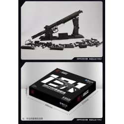 construction industry D191.01 Xếp hình lắp ráp ghép mô hình Công nghiệp xây dựng súng trường tấn công QBZ191 1:1