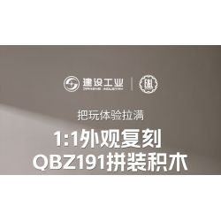 construction industry D191.01 Xếp hình lắp ráp ghép mô hình Công nghiệp xây dựng súng trường tấn công QBZ191 1:1