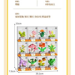 Femibox S5443 Xếp hình lắp ráp ghép mô hình 12 loại hình minh họa thực vật