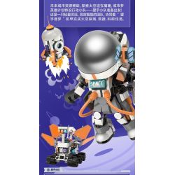 iBlock ib1107 Xếp hình lắp ráp ghép mô hình Đội Wangyu anh hùng trong mơ thành phố: Tên lửa