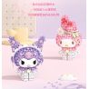 Gekkosha 803308 Xếp hình lắp ráp ghép mô hình Hình dáng cụm hoa Sanrio: Đêm đầy sao hoa hồng, Kurome